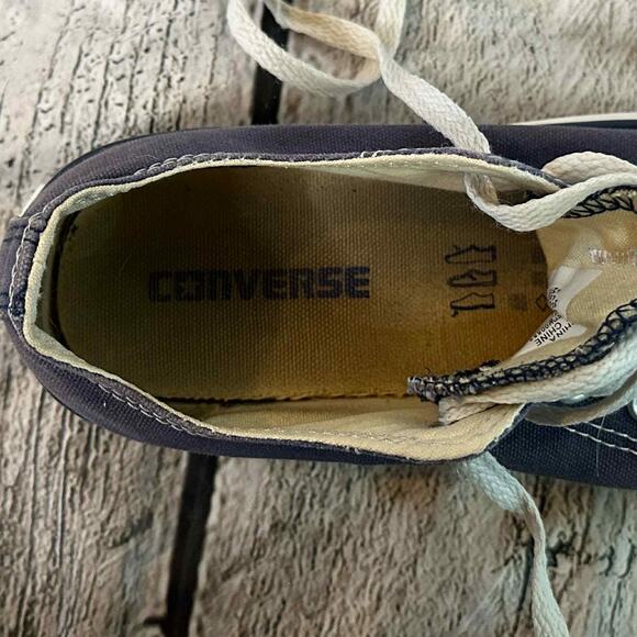 D10 Chuck Taylor All Star Converse Blue Canvas Sneakers, Size 7.5, Pre-owned - Picture 7 of 8